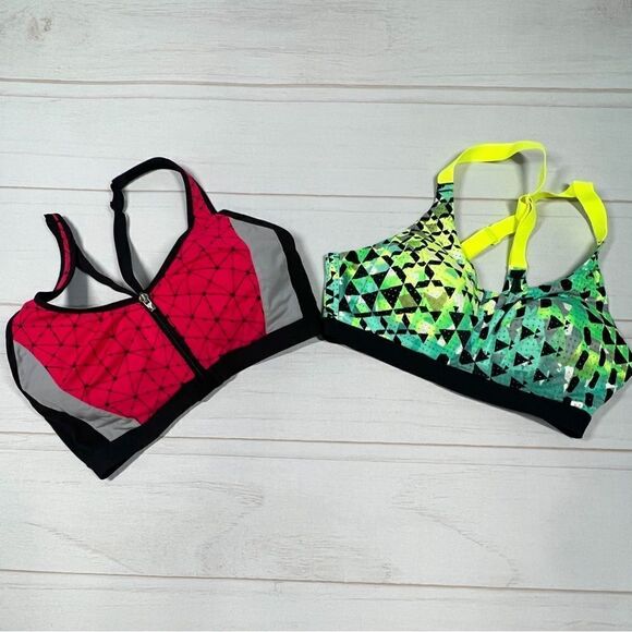 2 Victoria’s Secret Victoria Sport Sports Bra Lot 34C - Picture 1 of 9